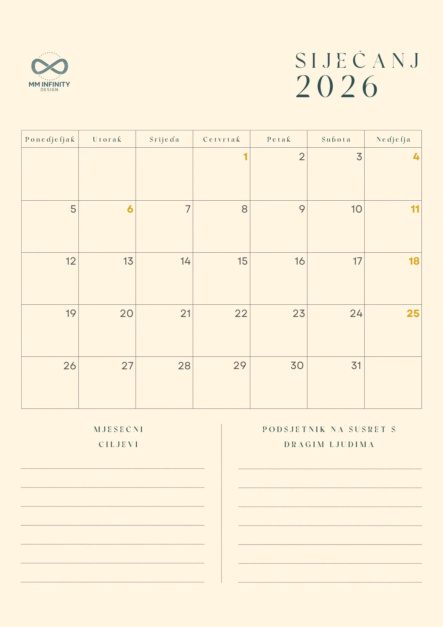 Infinity planer – digitalna verzija (PDF za ispunjavanje) - Slika 4